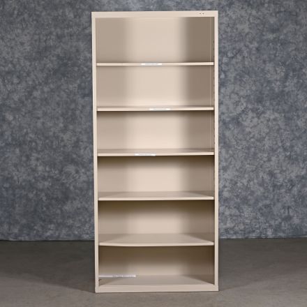 Tennsco Freestanding Brown Metal Closed Shelving 6 Shelves 34.5"x13.5"x78"