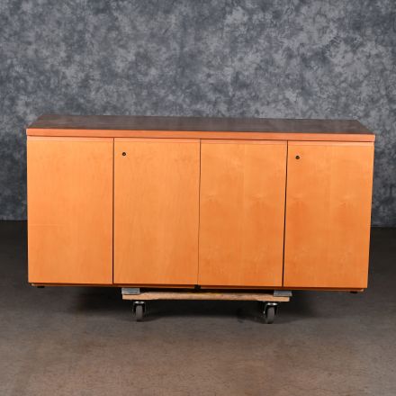 Credenza Medium Colored Wood Rectangle with Storage Lockable Keys not Included 60"X21"x29"