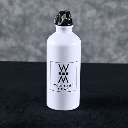 20 oz Water Bottle White Metal Complete Set