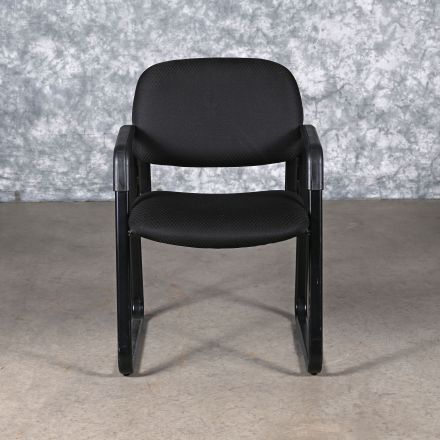 Safco 64741 Conversation/Side Chair Black Fabric with Arms