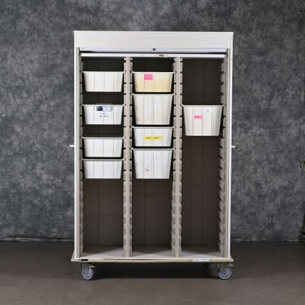 Innerspace Mobile Medical Storage Ivory Colored Lockable Keys not Included 52"x27"x80"