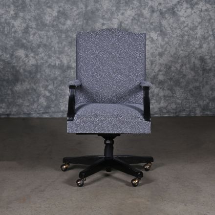 Steelcase 141 Office Chair 5B06 Dove Fabric Adjustable with Arms with Wheels