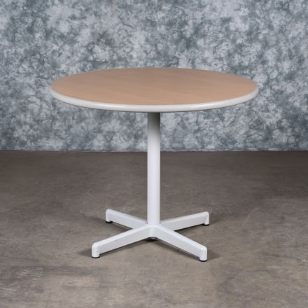 Steelcase 853600 Café/Bistro Table Medium Wood Colored Laminate Round 36"x36"x28.5"