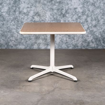 Steelcase 853535 Café/Bistro Table Medium Wood Colored Laminate Square 35"x35"x28.5"