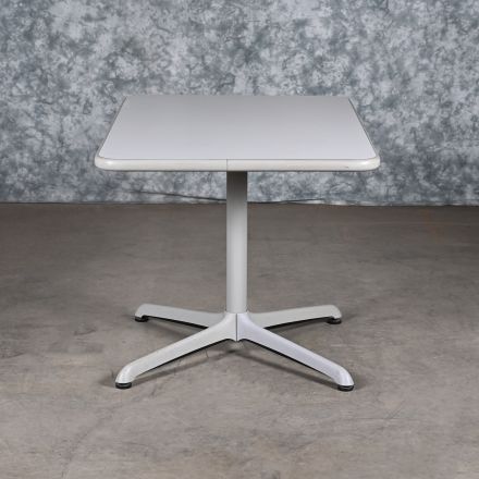 Steelcase 854530 Café/Bistro Table Gray Laminate Rectangle 45"x30"x28.5"