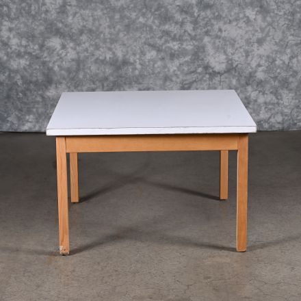 Vintage Nemschoff Coffee Table White Laminate Square 36"x36"x23.5"