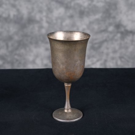 Salem Wine Glass Silver Colored Metal 7"