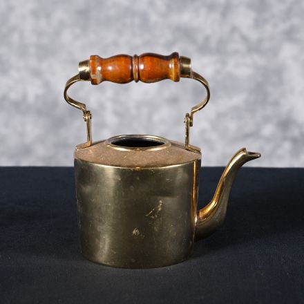 Tea Pot Gold Colored Metal 3.5"