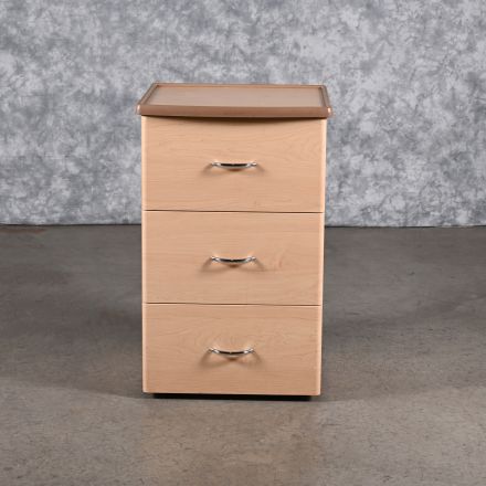 Stryker Standard Dresser Light Wood Colored Laminate 3 Drawers 19.5"x19.5"x31"