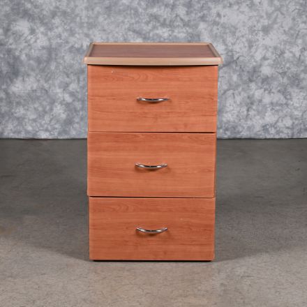 Stryker Standard Dresser Medium Wood Colored Laminate 3 Drawers 19.5"x19.5"x31"