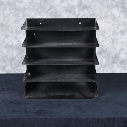 Desk Organizer Black Metal 12"x9"x12"