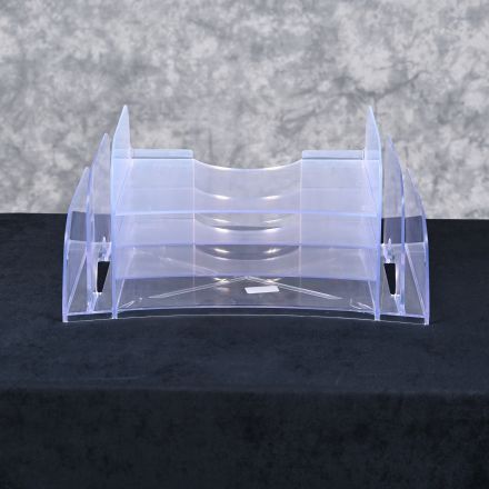 Super Rack SR8600 Desk Organizer Clear Plastic 18"x10"x9"