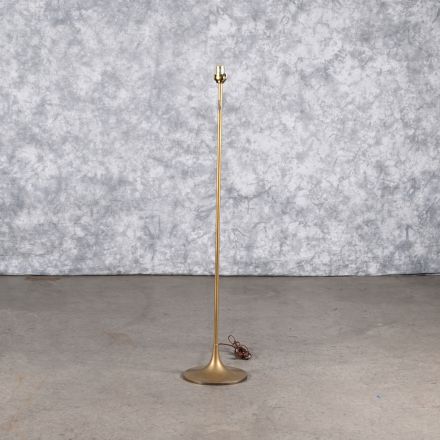 Floor Lamp Gold Colored Metal No Bulb Electrical 49"