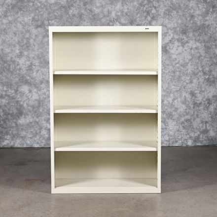 Tennsco Freestanding Beige Metal Closed Shelving 4 Shelves 34.5"x14"x52.5"