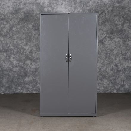 Knoll C2C6436CP-MK Storage Cabinet Gray Metal 3 Shelf Cabinet Lockable Keys not Included 36"x19"x65.5"