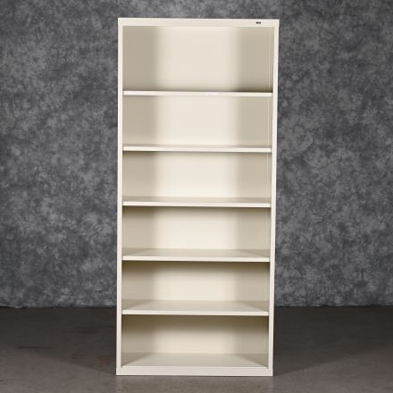 Tennsco Freestanding Beige Metal Closed Shelving 6 Shelves 34.5"x13.5"x78"