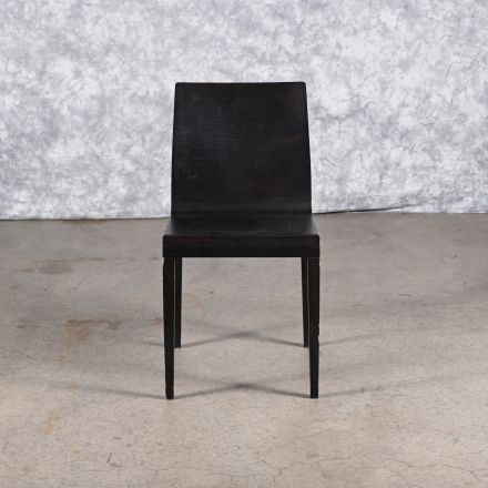 Cape Furniture Dining Chair Black Wood No Arms