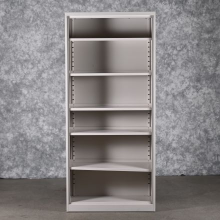 Steelcase 736580 Freestanding 4762 Cream Metal Closed Shelving 6 Shelves 36"x15"x80.5"