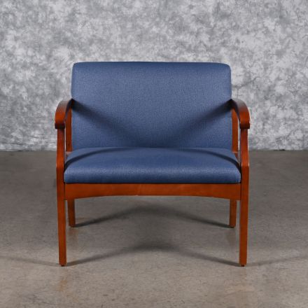 Carolina Business Furniture Bench Sits 1 Blue Fabric 30"