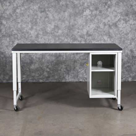 Workbench Black Lab-Safe Composite Rectangle with Wheels with Storage Not Lockable 60"x29"x35"