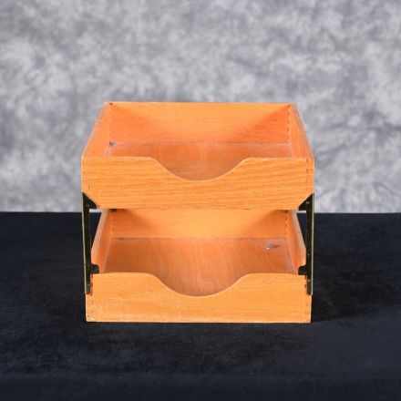 Hedberg 721 Desk Organizer Medium Wood Colored Wood 10.5"x12.5"x8"