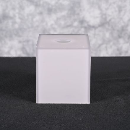 Room 360 Tissue Box Cover Gray Plastic 5.25"x5.25"x6"