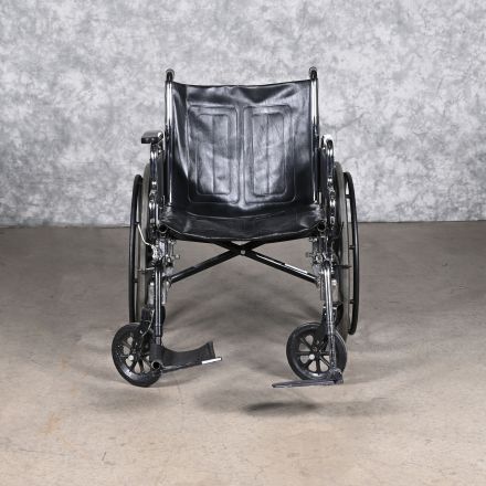 InvaCare Tracer EX2 Manual Basic Wheelchair Black Foldable Includes Foot Rests 250 lb. Capacity 20"