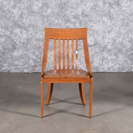 Dining Chair Medium Colored Wood No Arms