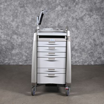 Capsa Healthcare Avalo Mobile Medical Storage Beige Electronic Lock with Code 26"x24"x54"