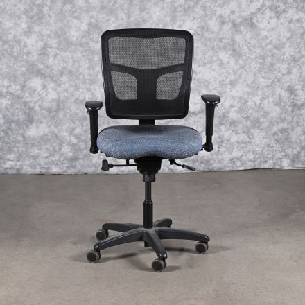 Office Chair Green Pattern Mesh Adjustable with Arms Ergonomic with Wheels