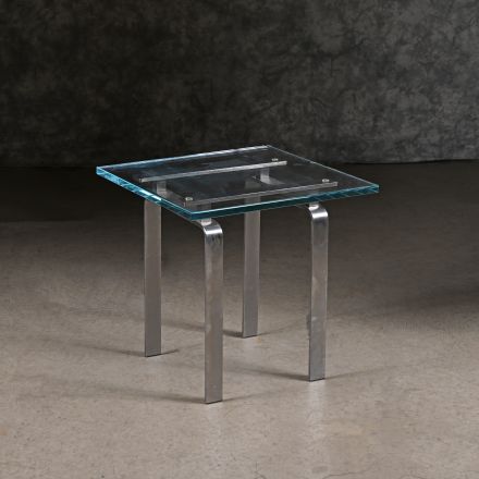 Accent Table Clear Glass Square 20"x20"x20"