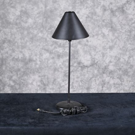 Details 4570 Table Lamp Black Metal Incandescent Electrical 100 W 24"