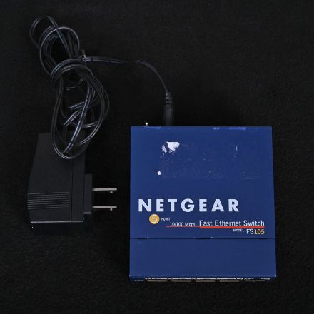 Netgear FS105 v2 Network Switch Power Cable Included