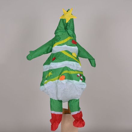 Inflatable Christmas Tree Costume One Size Holiday Multi Color
