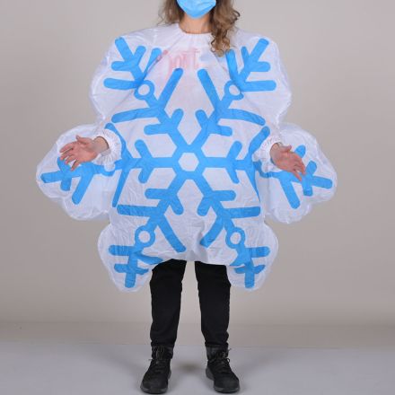 Snowflake Inflatable Costume One Size Christmas Holiday