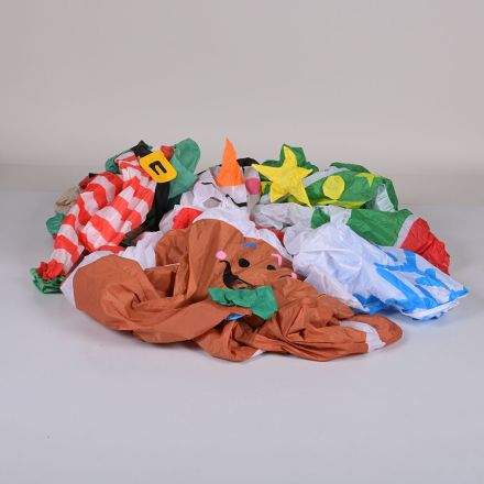 Lot of 5 Inflatable Christmas Costumes Missing Fans Battery Packs