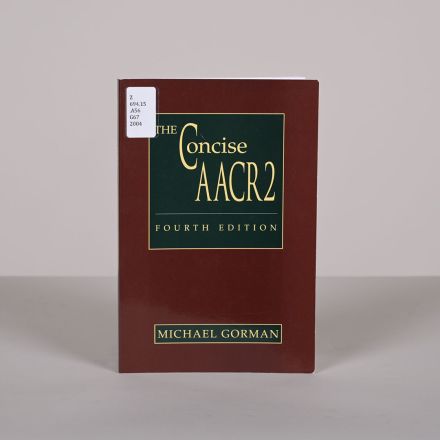 Concise AACR2 Michael Gorman 2004 PB 4th Ed Library Cataloging ALA