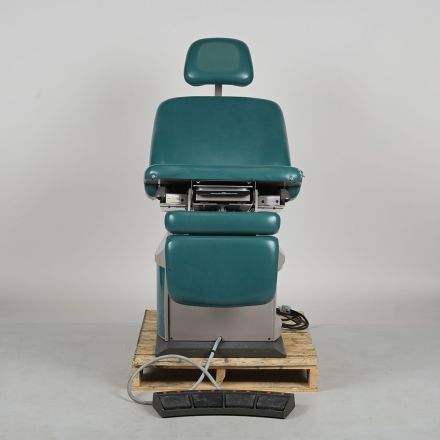 Damaged Ritter 75 Evolution Powered Exam Table Teal Vinyl Adjustable Fixed 300 lb. Capacity for Parts or Repair