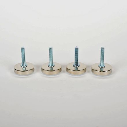 Set of 4 Adjustable Threaded Furniture Leveling Feet Glides