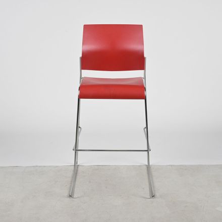 Allseating Stool Red Plastic