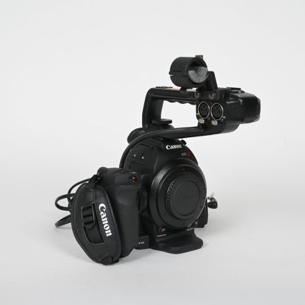 Canon EOS C100 Professional Cinema Camera Body with Top Handle Charger