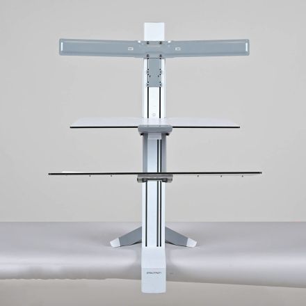 Ergotron WorkFit Dual Monitor Sit-Stand Desk Converter 33-349-200 White