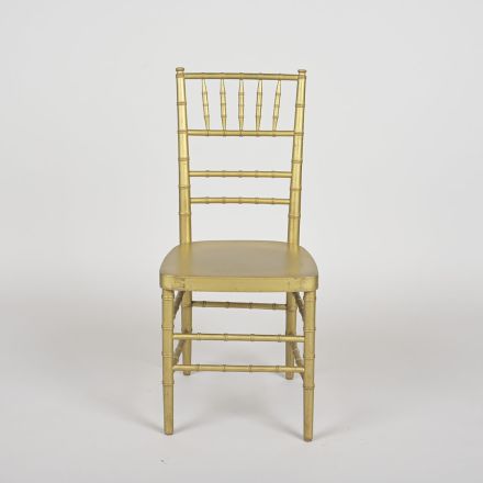 Gold Painted Wooden Chiavari Dining Chair Loose Joints
