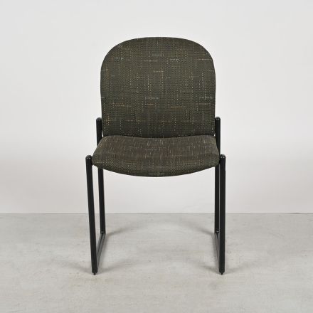 Conversation/Side Chair Brown Pattern Fabric