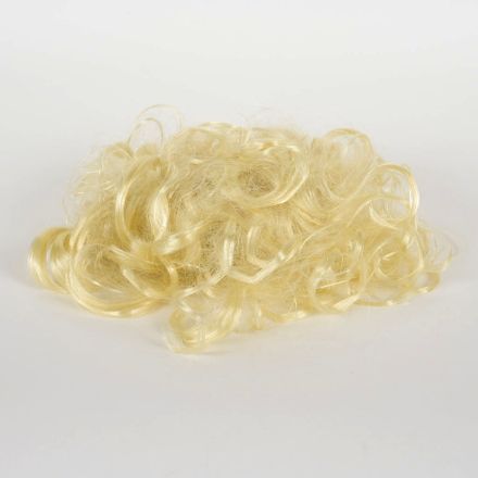 Blonde Curly Costume Wig Synthetic Hairpiece Adult One Size