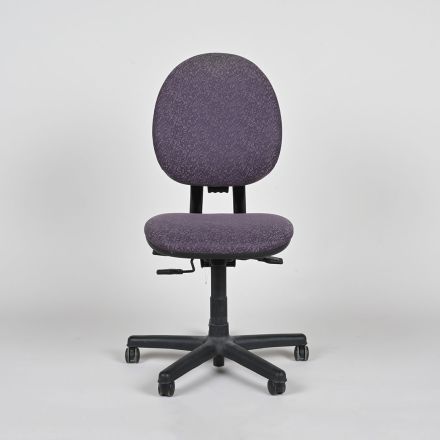 Steelcase Adjustable Criterion Office Chair, Orchid Fabric, with Wheels