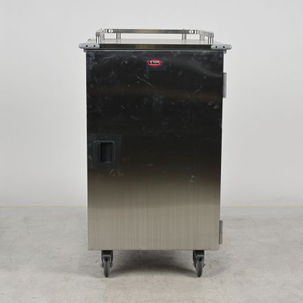 FWE ETC-1520-14 Heated Tray Delivery Cart Stainless Steel 14 Tray 35" x 30" x 51"
