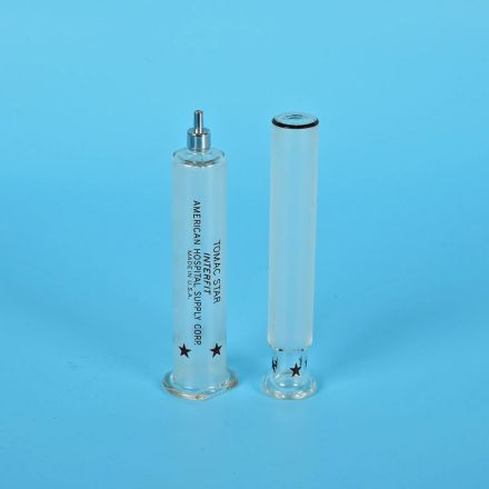 American Hospital Supply Tomac Star Interfit Glass Syringe, 20 mL