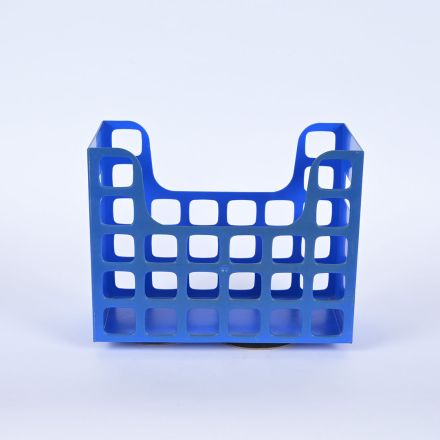 Oxford DecoFlex Magazine File Box Blue Plastic 12.5" X 6" X 9.5"