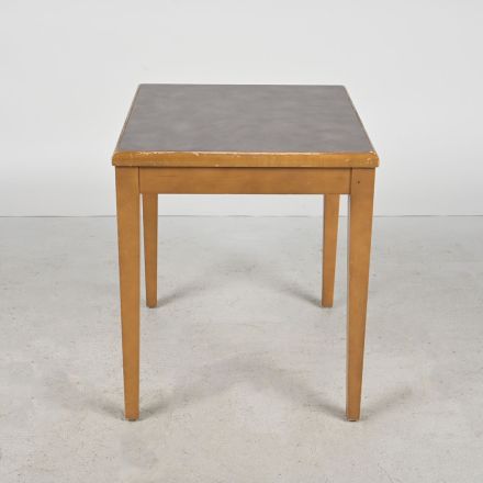 End Table, Gray Laminate & Medium Wood Colored Frame, Rectangle, 23" x 19.5" x 22.5"